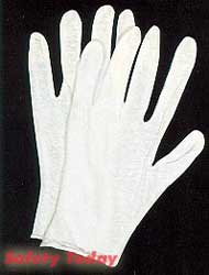 GLOVE LISLE 100 P COTTON;LIGHT WT WHITE LADIES - Latex, Supported